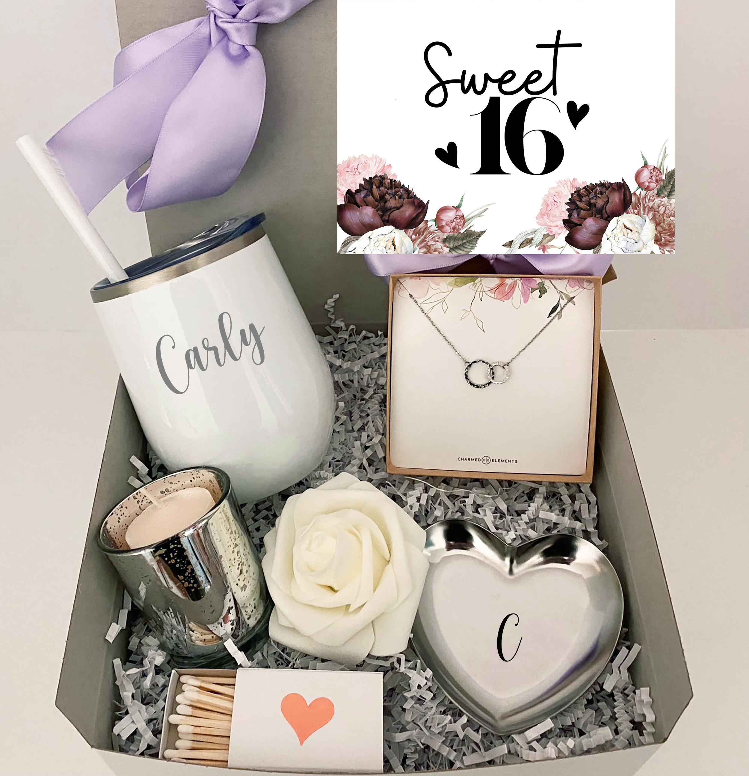Sweet Sixteen Birthday Gift Box – Charmed Elements Gift Box Co
